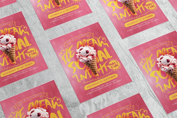 Ice Cream Menu Flyer Templates | Free & Premium PSD, Ai, Word, Doc, InDesign, Vector, EPS, PNG, PDF Formats